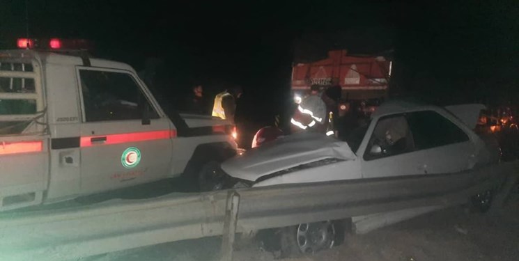 تصادف در جاده فیروزکوه 2 نفر را به کام مرگ کشاند